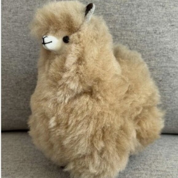 Andean PERUVIAN Alpaca Plush Figure Toy Decoration - Picture 1 of 4